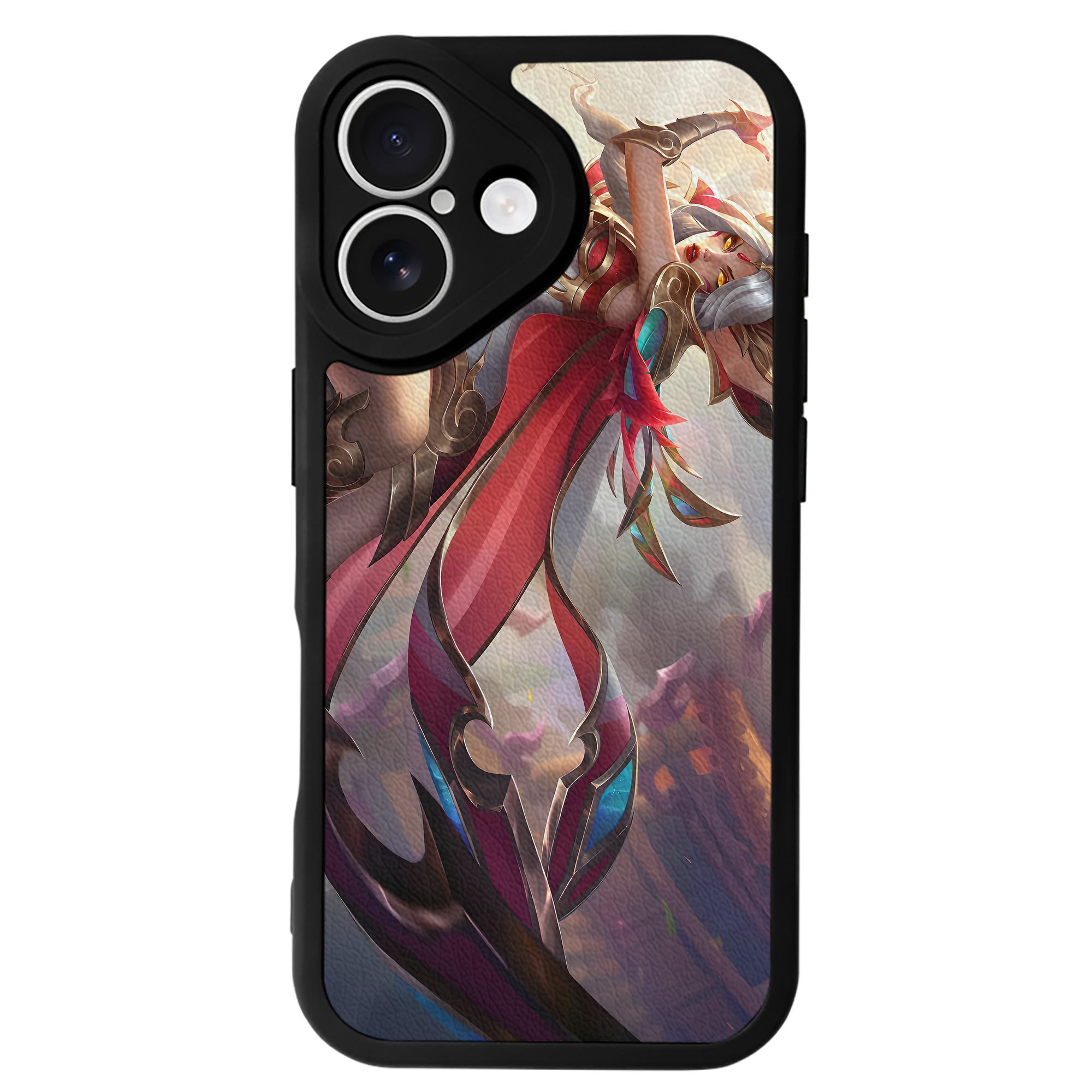 リーグ・オブ・レジェンド League of Legends LOL 【iPhone 16シリーズ対応】シリコンスマホケース（レザー調） 材質：シリコン